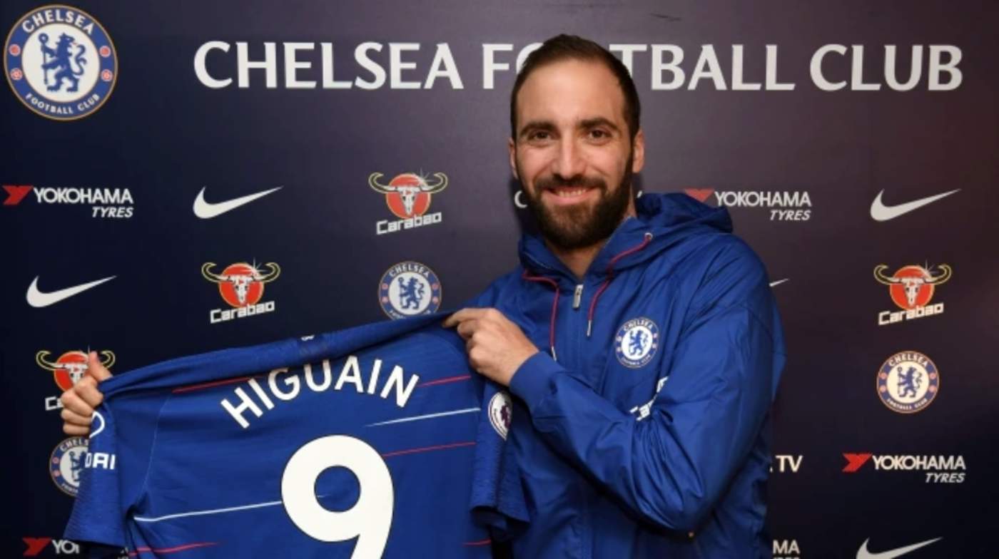 En redes sociales, el cuadro londinense confirmó que Higuaín portará la casaca con el número 9. (Especial)