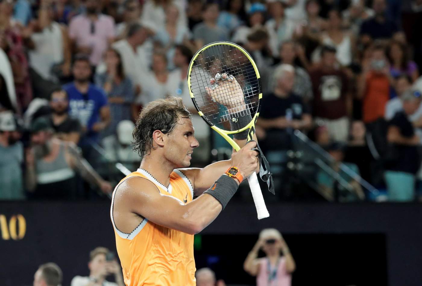 Si bien son números inigualables, a Rafael Nadal no le acomoda bien la superficie del Rod Laver Arena, en donde solamente ha ganado en una ocasión el torneo, precisamente, en 2009. (EFE)