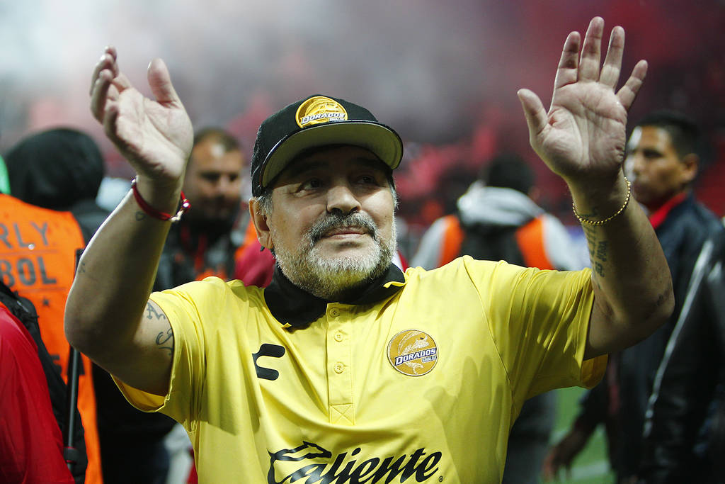 Maradona y regresó de su natal Argentina para hacerse cargo de los Dorados de Sinaloa, en el Ascenso MX. 