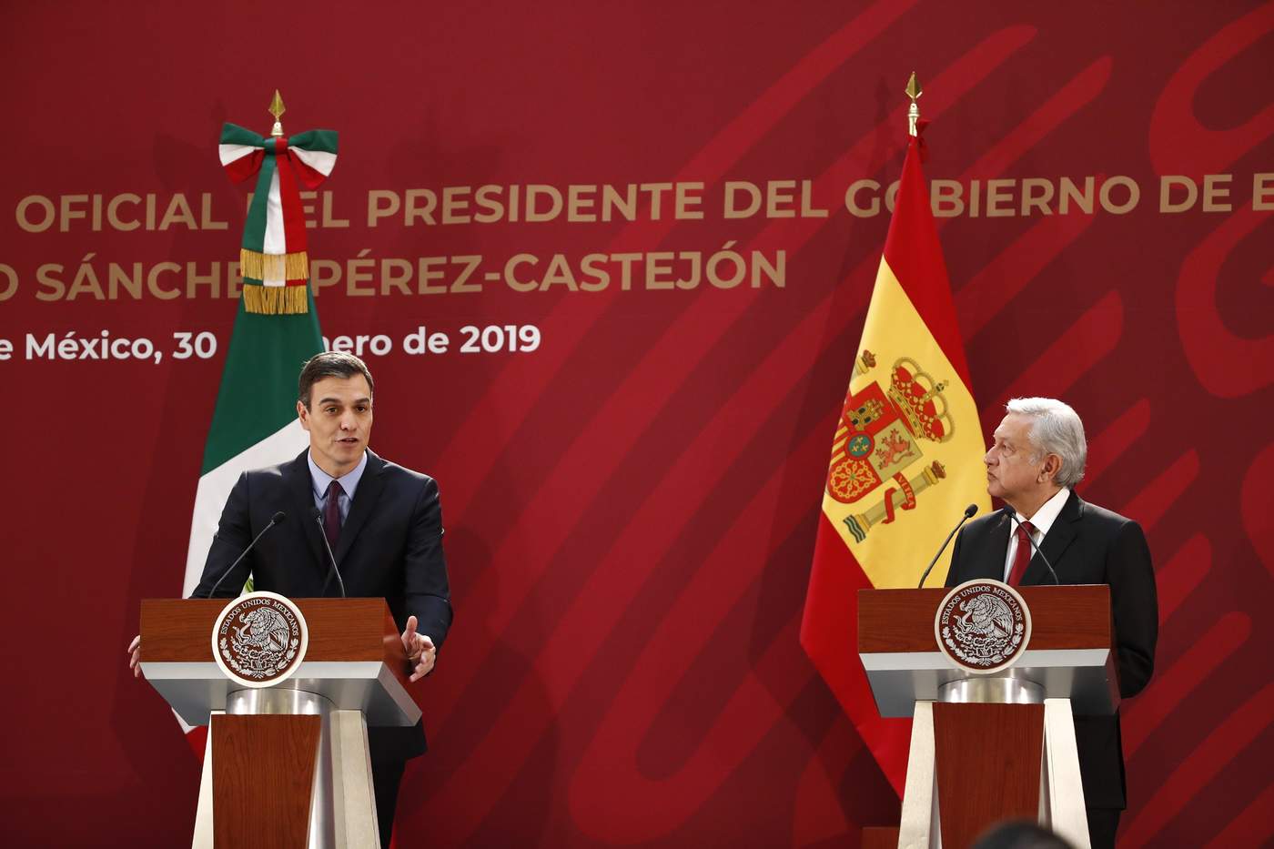 Sánchez pide a Obrador su participación activa ante la crisis venezolana. (EFE) 