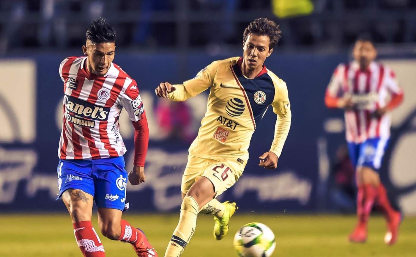 El Atlético San Luis venció en casa 2-0 a las Águilas del América, en duelo del grupo 4 de la Copa MX. (Especial)
