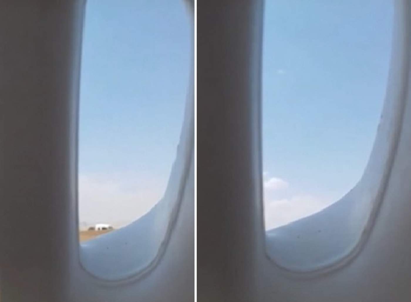 Vista desde la ventana de un avión es un ingenioso engaño viral