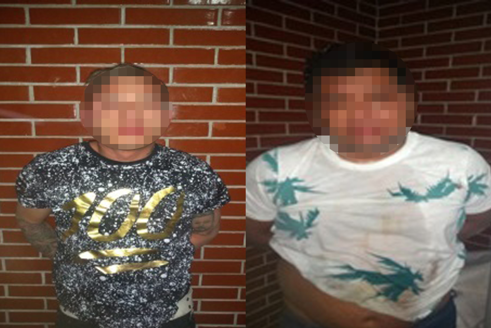 Aseguran a dos jóvenes en Gómez Palacio, presuntos responsables del delito de asalto, ambos trataban de huir a bordo de un taxi de color rojo. (EL SIGLO DE TORREÓN)