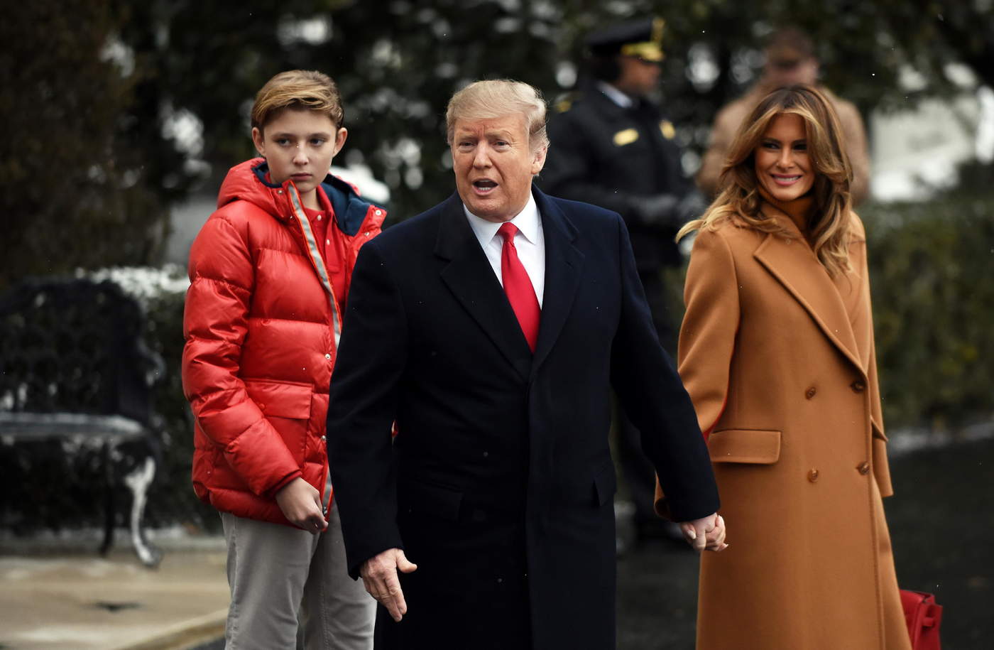 Barron Trump, de 12 años, es el hijo pequeño del presidente y el único que tiene con la primera dama, Melania Trump, que es su tercera esposa. (ARCHIVO) 