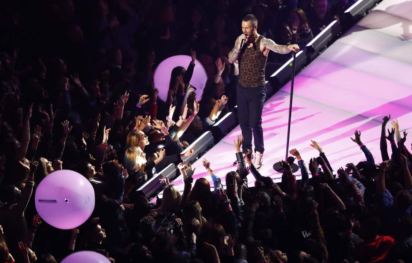 La banda liderada por Adam Levine, Maroon 5 superó todas las expectativas en el show de medio tiempo del Super Bowl LIII.