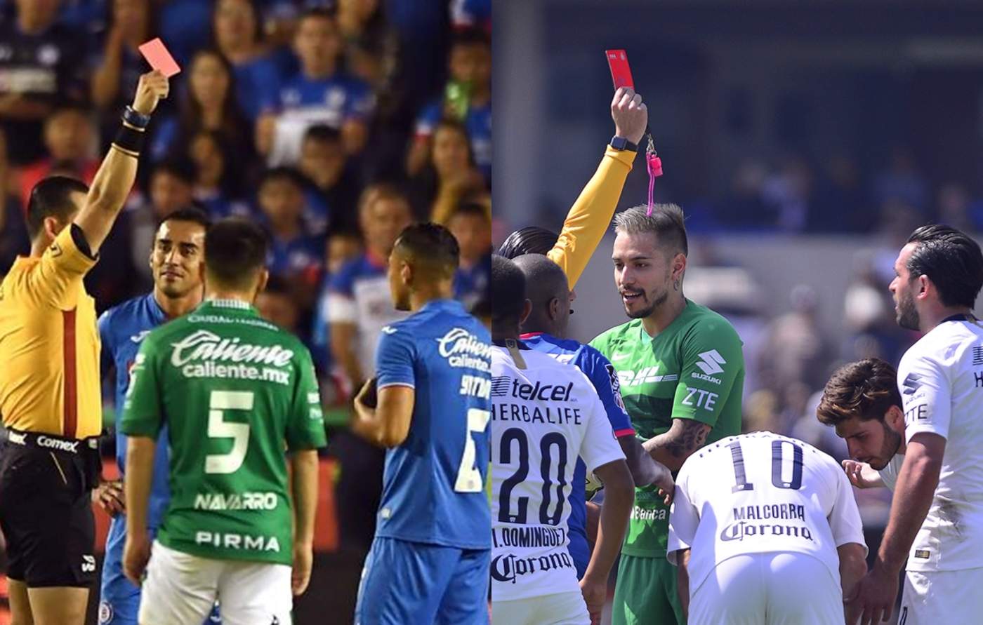 Ambos fueron expulsados durante sus respectivos partidos de la jornada 5 del Clausura 2019. (Especial)