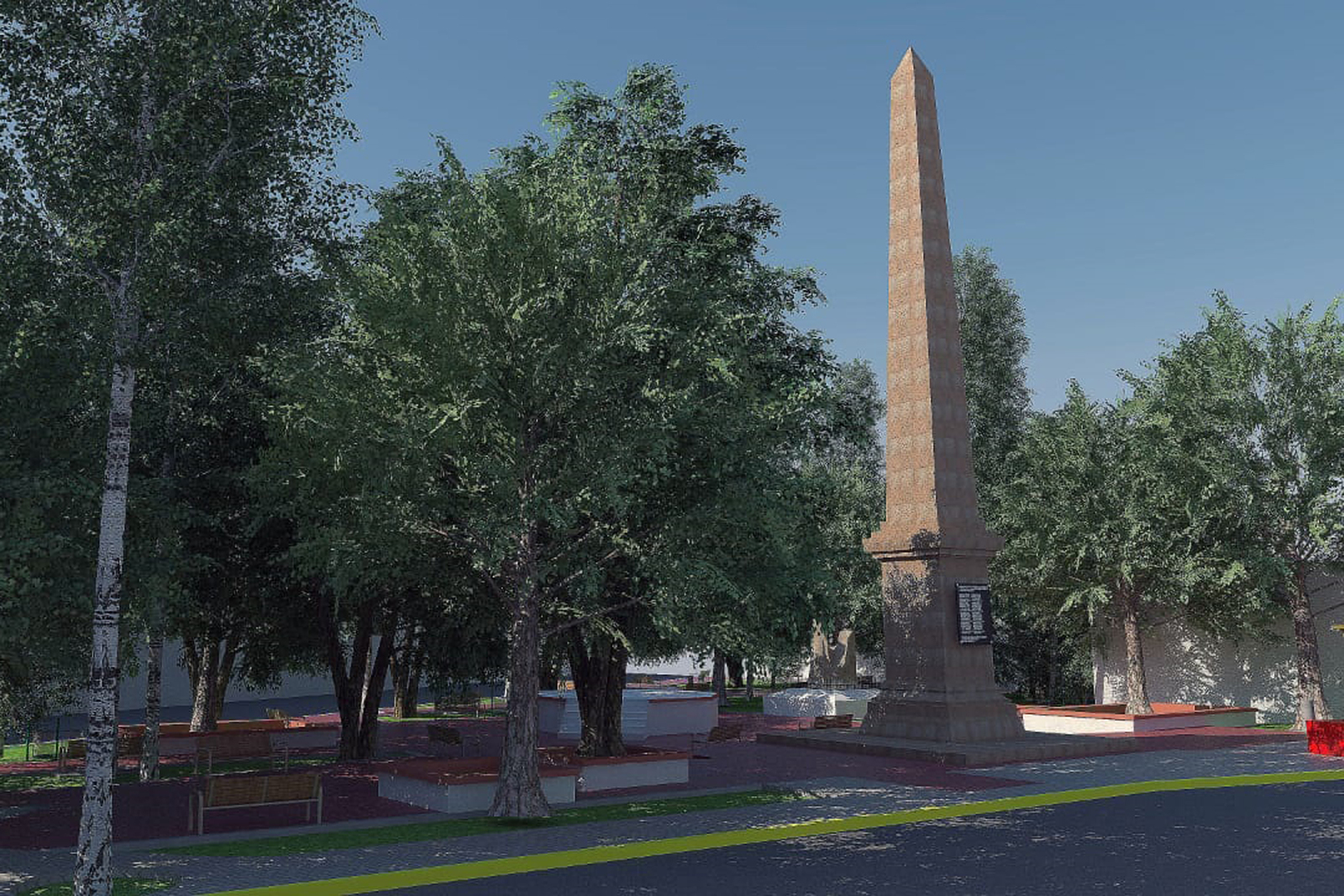 Así se verá el obelisco que colocarán en la plaza de la Revolución de Lerdo. Esta es la imagen que da vida al proyecto a ejecutar. (EL SIGLO DE TORREÓN)