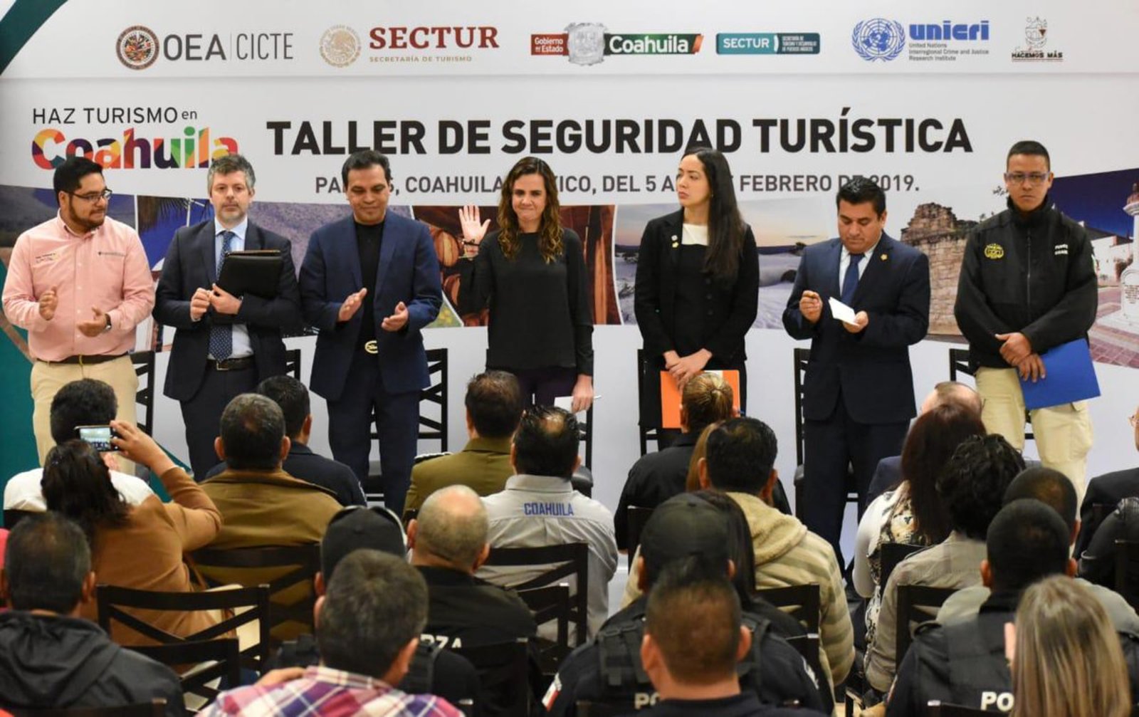 Encuentro. Coahuila se coloca de nueva cuenta en el ámbito internacional, al ser sede de la Cumbre en Seguridad Turística. (TWITTER)