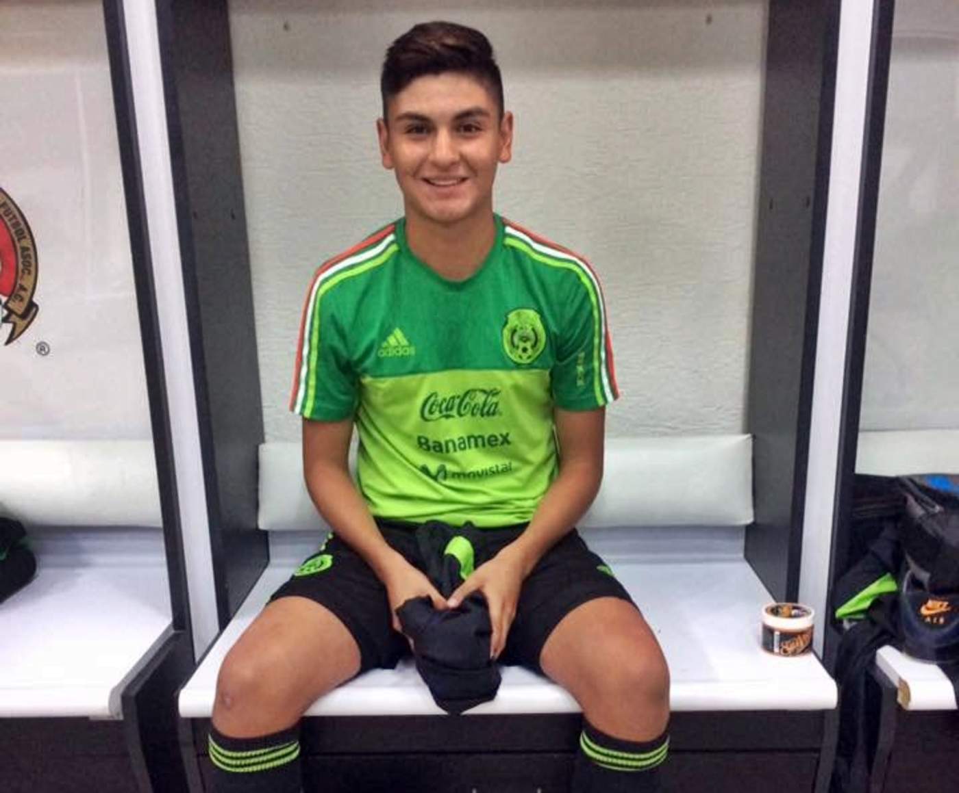 El juvenil futbolista saltillense, Édgar Josúe Martínez. (Especial)