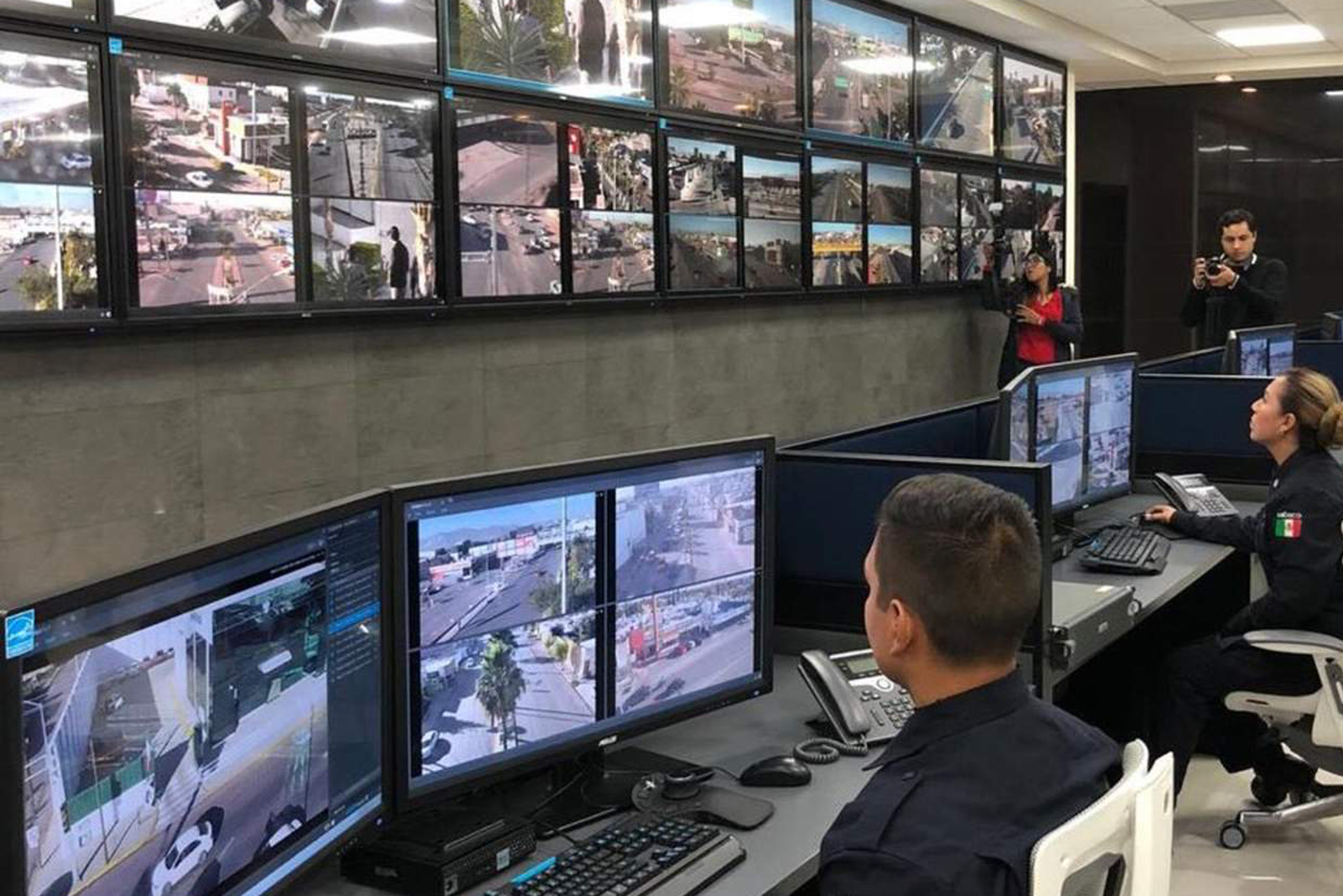 Operación. El CIM es un centro de avanzada tecnología al interior de la Dirección de Seguridad Pública Municipal. (EL SIGLO DE TORREÓN)