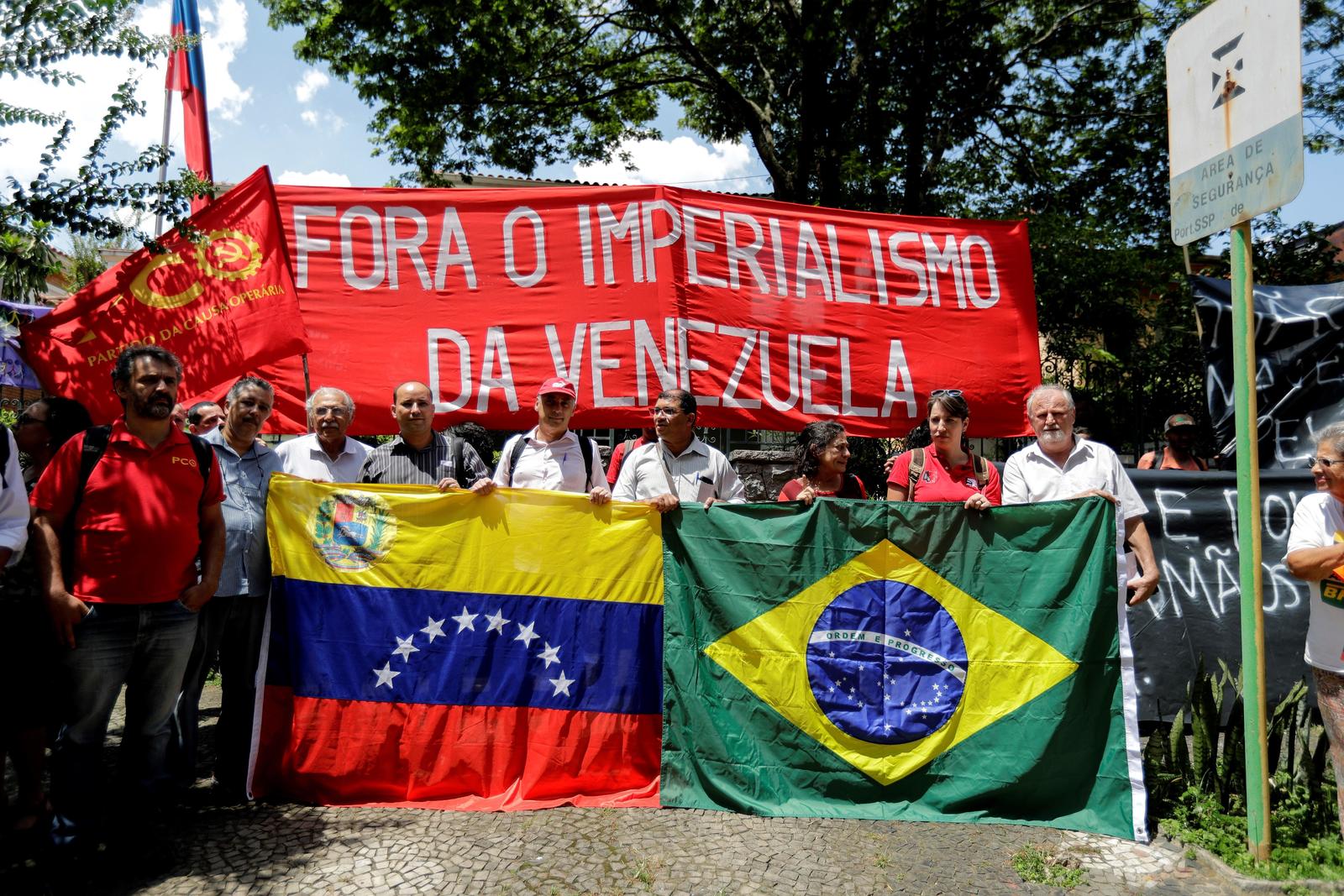 Apoyo. No todos están contra Maduro, aquí se observa una manifestación de apoyo al presidente de Venezuela.
