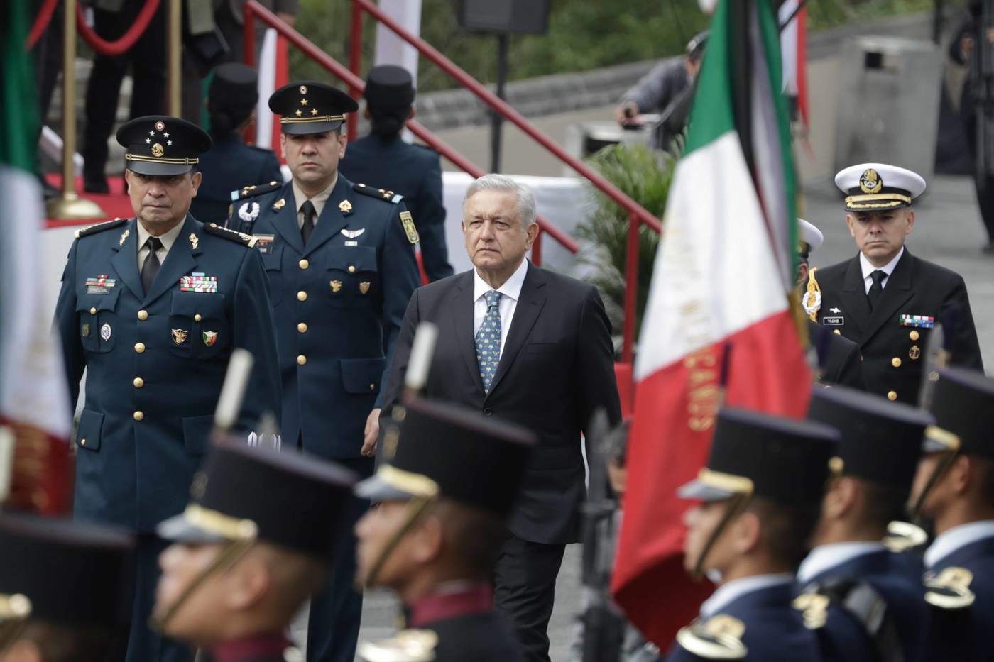 López Obrador resaltó la importancia del papel que jugaron cadetes en la Decena Trágica, en la que falleció Francisco I Madero. (EL UNIVERSAL)