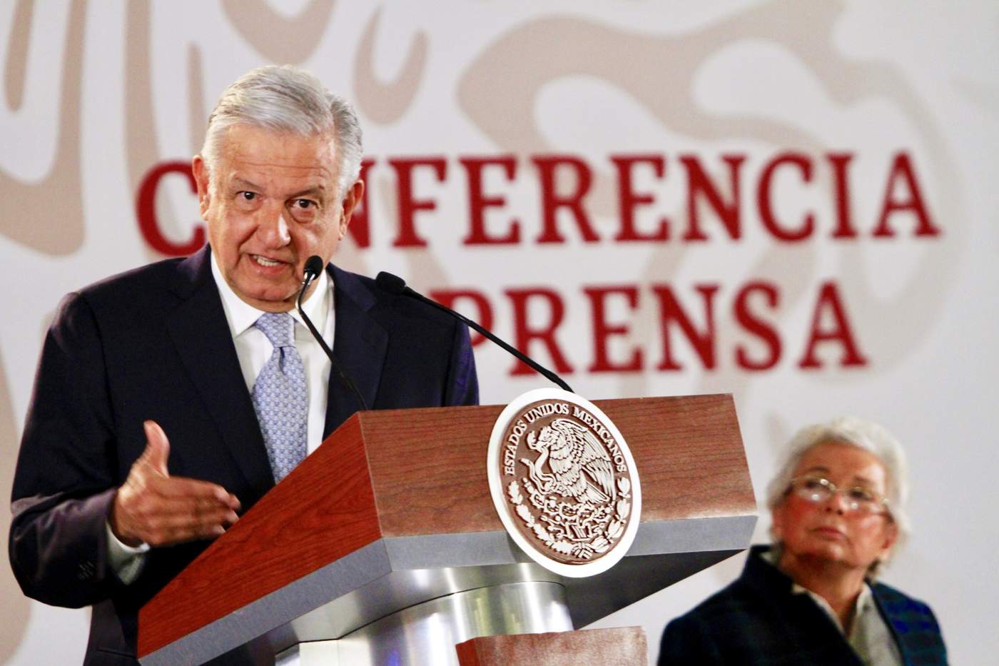López Obrador planteo que la empresa realice una exploración para el rescate de cuerpos en la mina Pasta de Conchos. (NOTIMEX) 