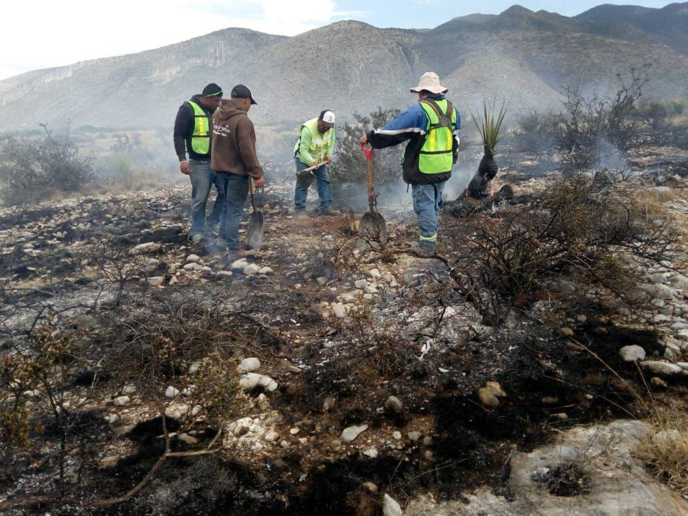 El Gobierno municipal, en conjunto con el Gobierno de Coahuila, liquidaron el incendio. (ESPECIAL)