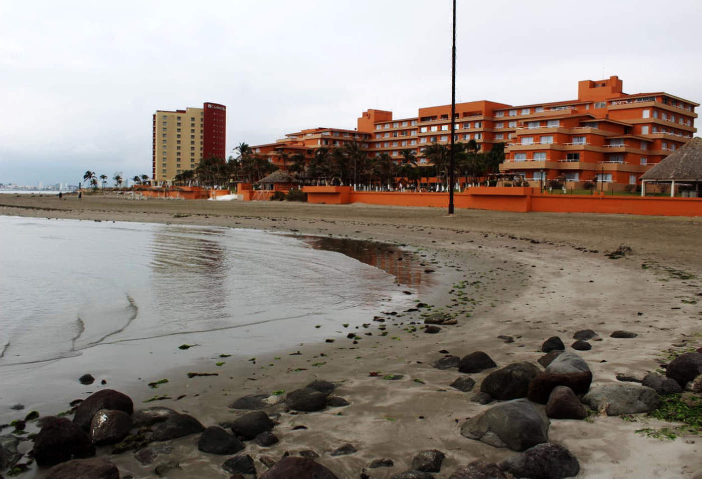Se retira el mar, ahora de playas en Veracruz