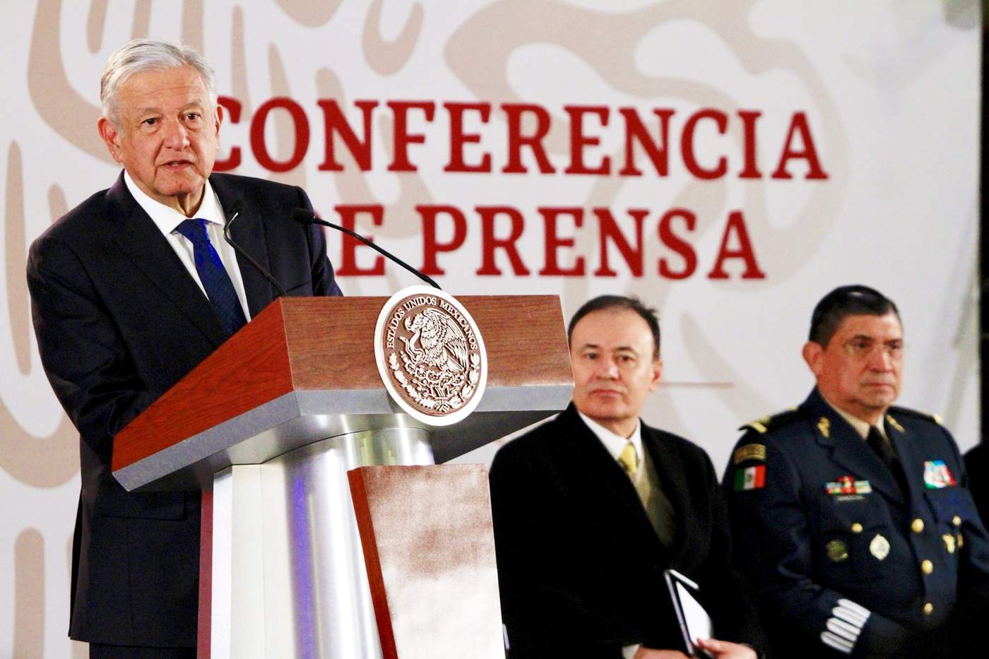 El presidente Andrés Manuel López Obrador firmó un acuerdo de colaboración con la ONU para garantizar la calidad del agua en Morelos, si es que se aprueba el funcionamiento de la termoeléctrica en Huexca. (NOTIMEX) 
