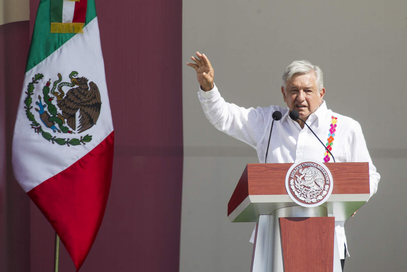 López Obrador dijo que se apoyará a la región norte de Quintana Roo con el Tren Maya. (NOTIMEX) 
