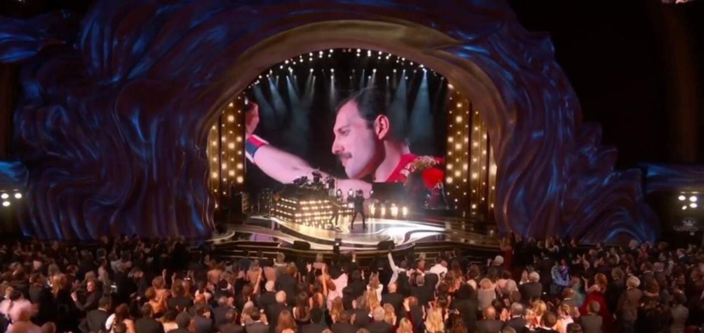 Con We Will Rock You, la legendaria banda Queen, dio inicio a la 91 entrega de los Premios Oscar junto al cantante Adam Lambert.  (ESPECIAL)
