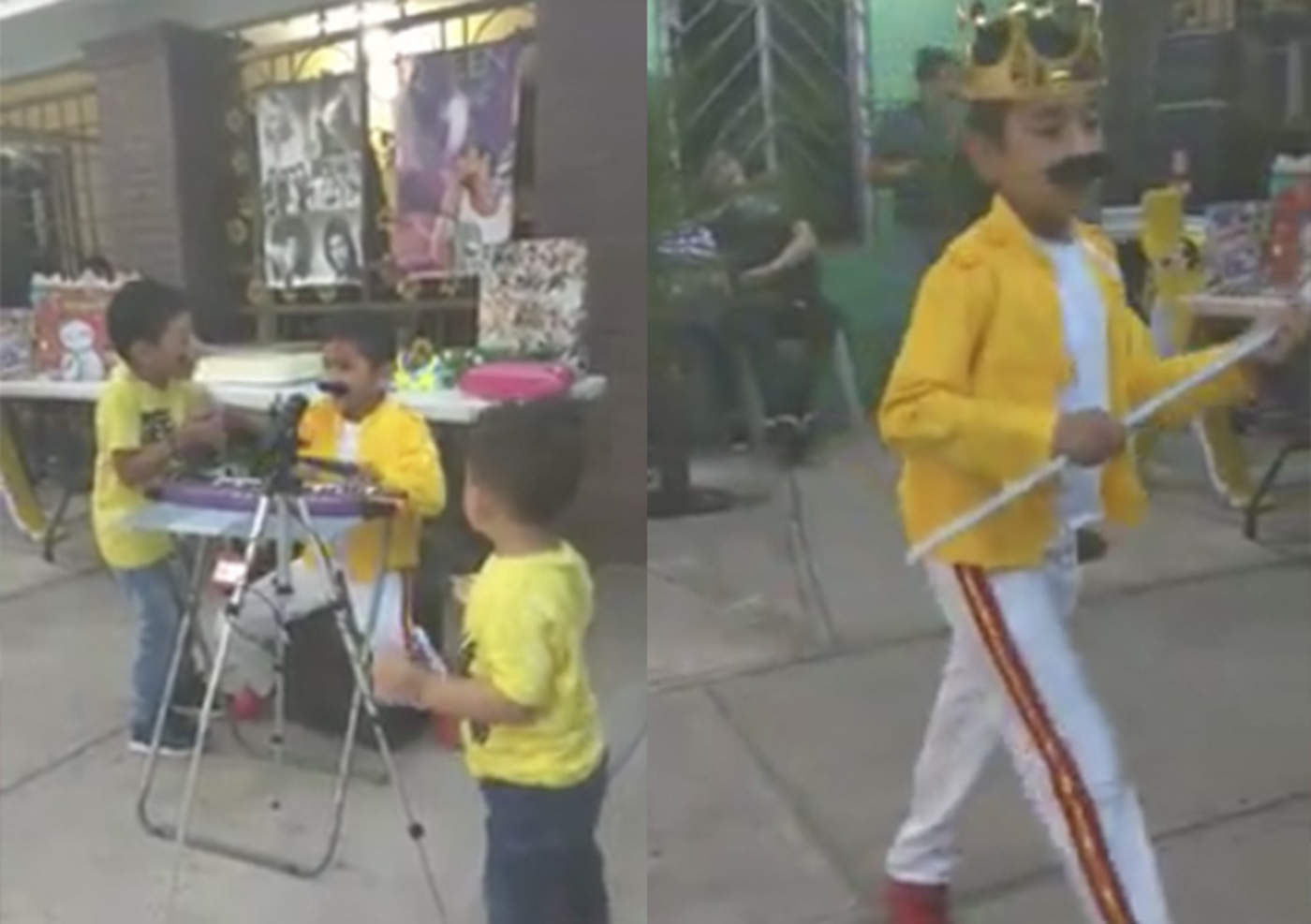 VIRAL: Un niño realiza show de Queen durante fiesta de cumpleaños