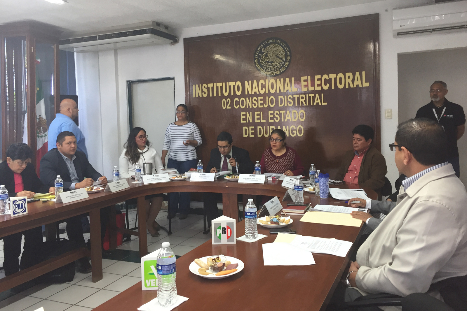Ayer se celebró la sesión ordinaria del Consejo Distrital 02 del Instituto Nacional Electoral en Gómez Palacio. (EL SIGLO DE TORREÓN)