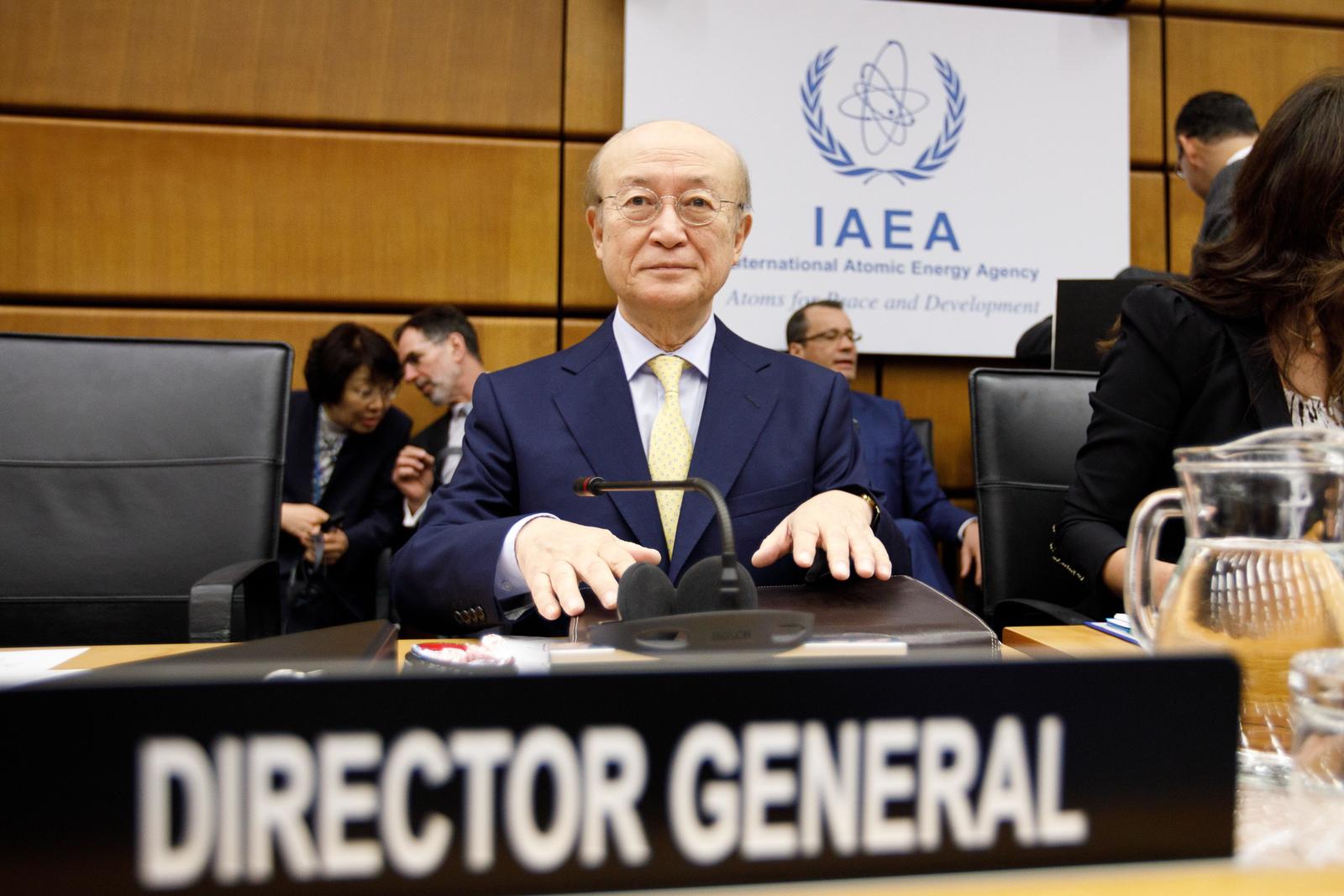 El director general del Organismo Internacional de la Energía Atómica (AIEA, por siglas en inglés), Yukiya Amano, presidió la reunión del Consejo de Gobernadores. (EFE)