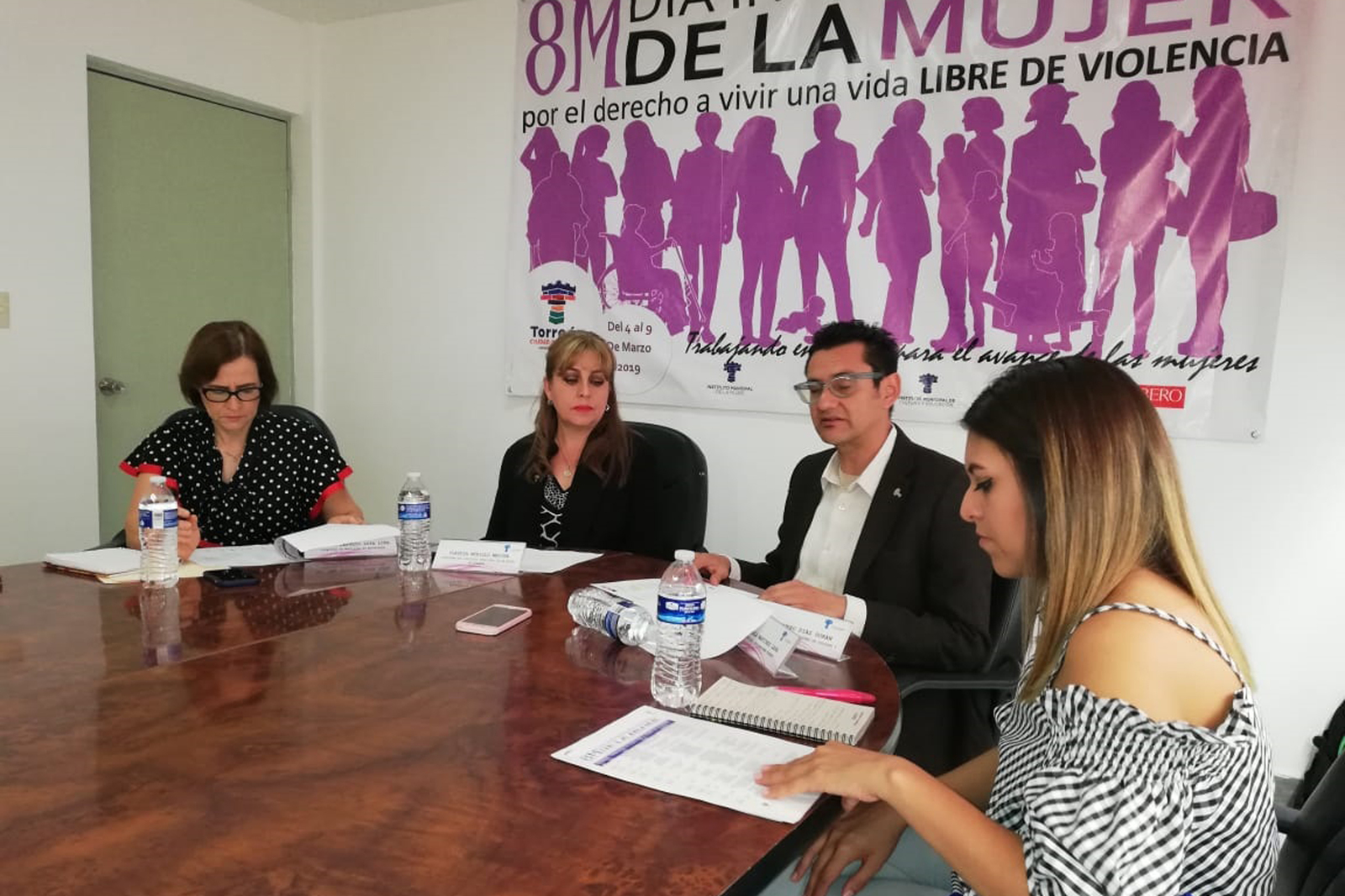 Instituto municipal presenta las actividades del Día Internacional de la Mujer en la ciudad de Torreón. (CUAUHTÉMOC TORRES)