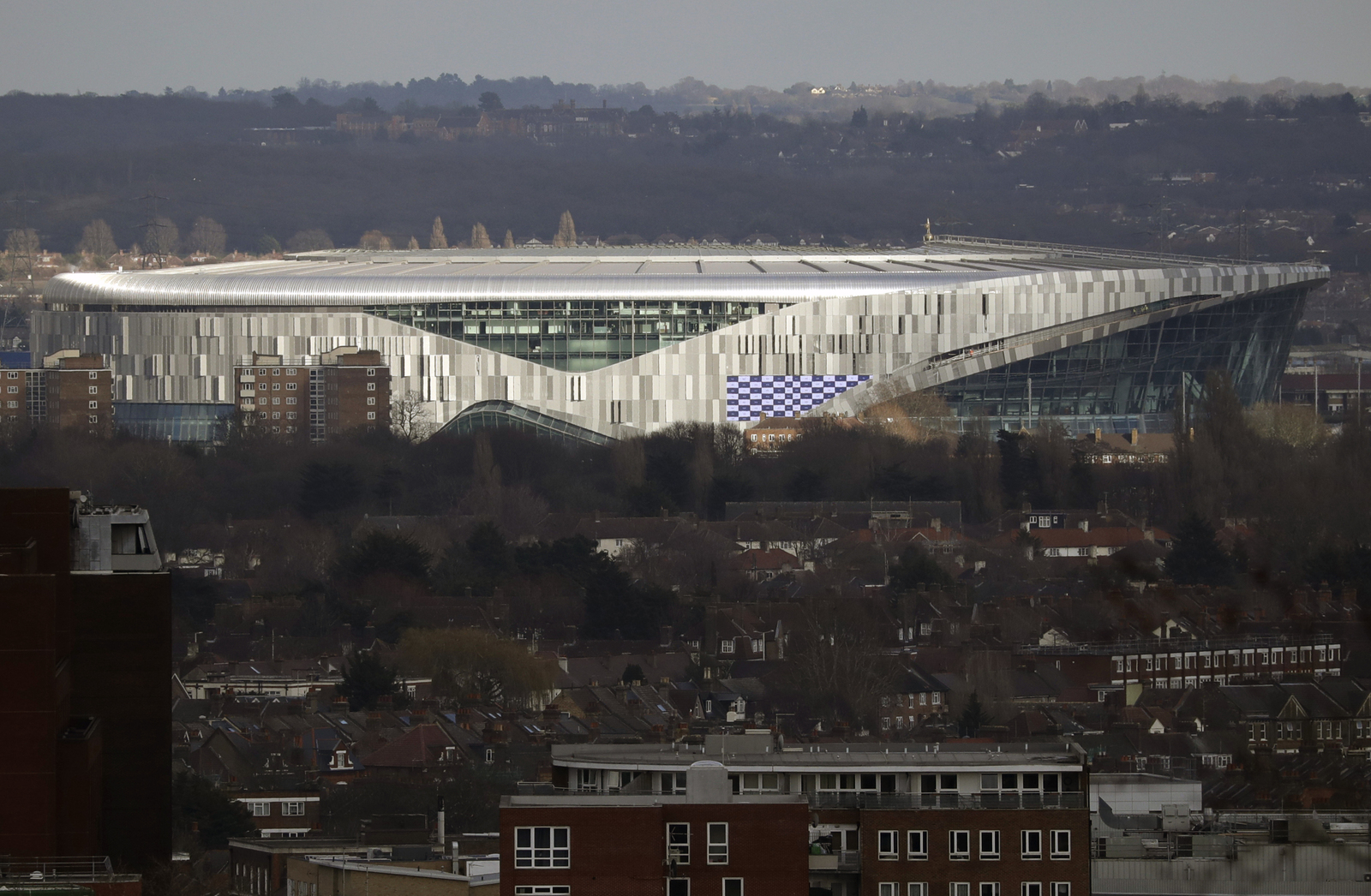 Esta foto de archivo del 20 de febrero de 2019 muestra el nuevo estadio del Tottenham Hotspur, en el norte de Londres.