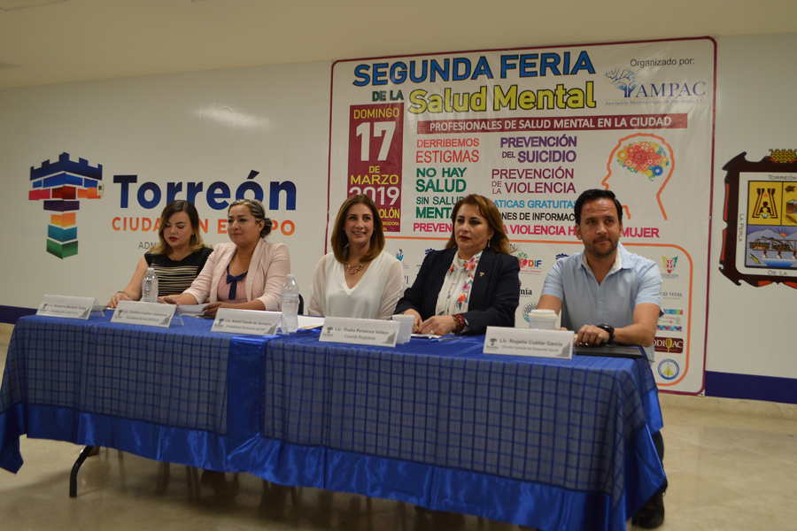 Organizan Feria de la Salud Mental en Torreón