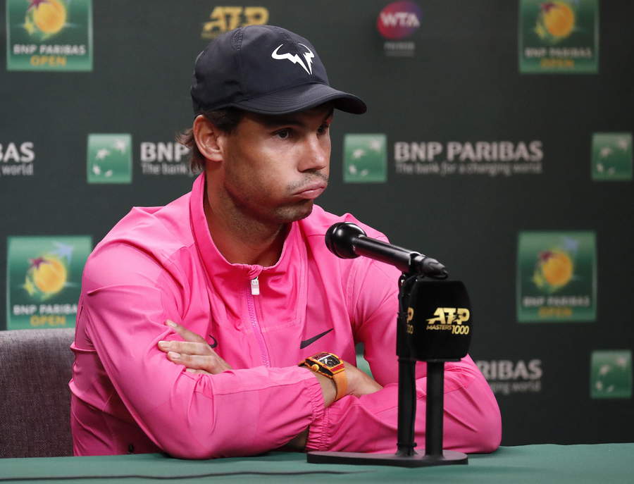 Rafael Nadal abandona el Indian Wells por lesión