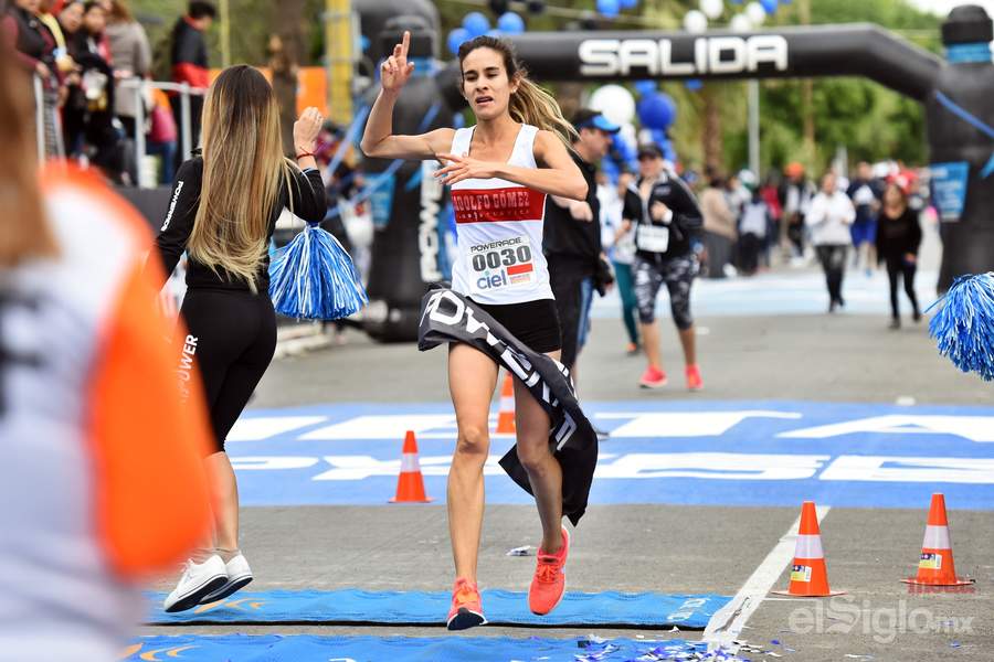 Jessica Flores Ramírez fue la ganadora del 10K Powerade en la rama femenil. (Jesús Galindo)