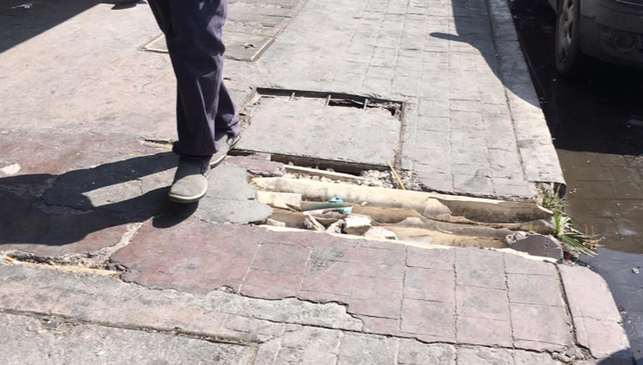 Las 'trampas' se encuentran sobre todo en la avenida Hidalgo, desde la calle Juan Antonio de la Fuente hasta la Rodríguez. (VERÓNICA RIVERA)