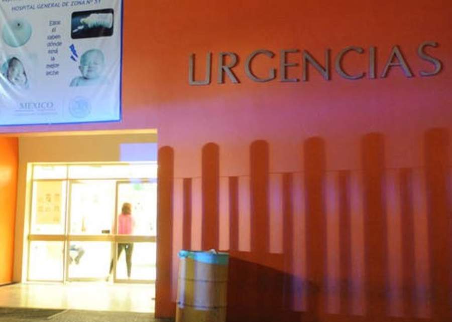 El hombre ingresó a la sala de Urgencias de la Urgencias de la clínica 51 del IMSS. (ARCHIVO) 