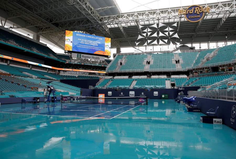 El torneo se trasladó al complejo de los Dolphins para esta edición tras 32 años en Key Biscayne.