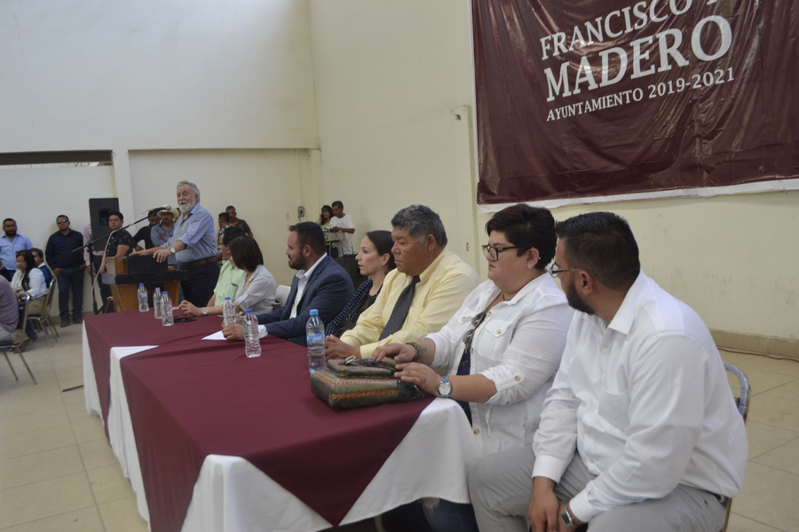 El subsecretario de Derechos Humanos del Gobierno Federal, visitó el municipio de Madero y se comprometió a apoyar al alcalde. (CLAUDIA LANDEROS)
