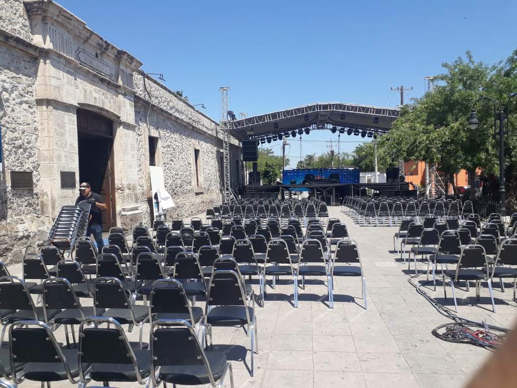 Todo está listo para inauguración del festival artístico que el Ayuntamiento de Monclova organiza como Feria del Arte edición 2019. (SIGLO COAHUILA)