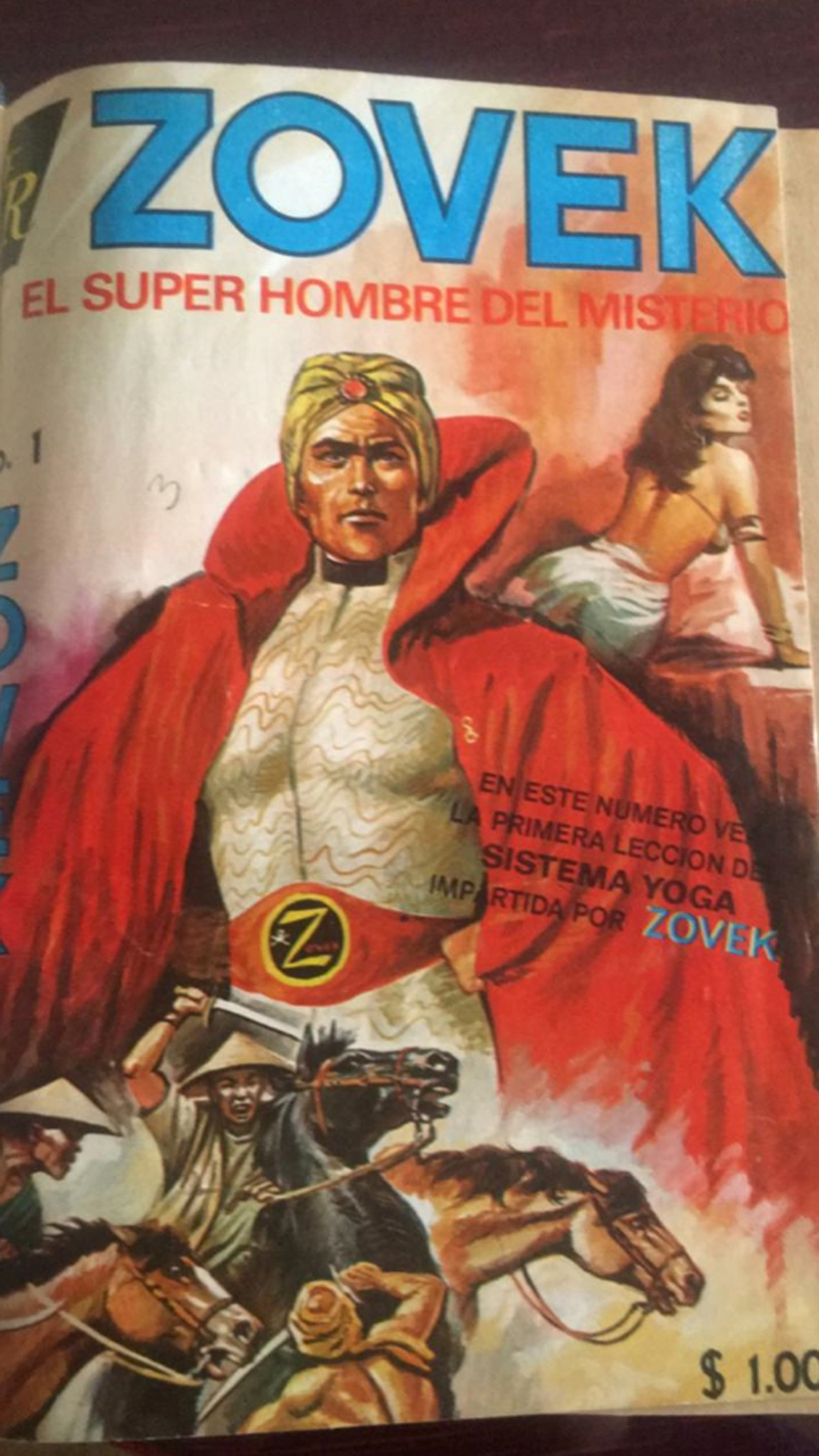 Esta imagen muestra una de las pocas ediciones que se imprimieron de la historieta de Zovek. (EL SIGLO DE TORREÓN) 