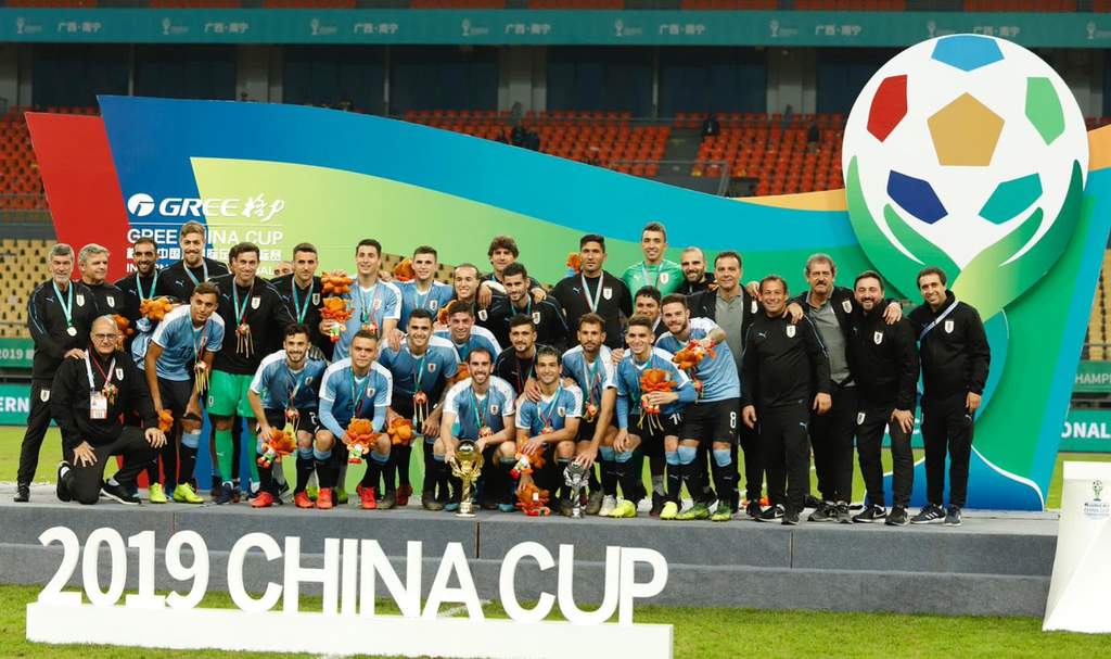 Con este triunfo, la “garra charrúa” se lleva por segunda ocasión de manera consecutiva el título de la China Cup. (Especial)