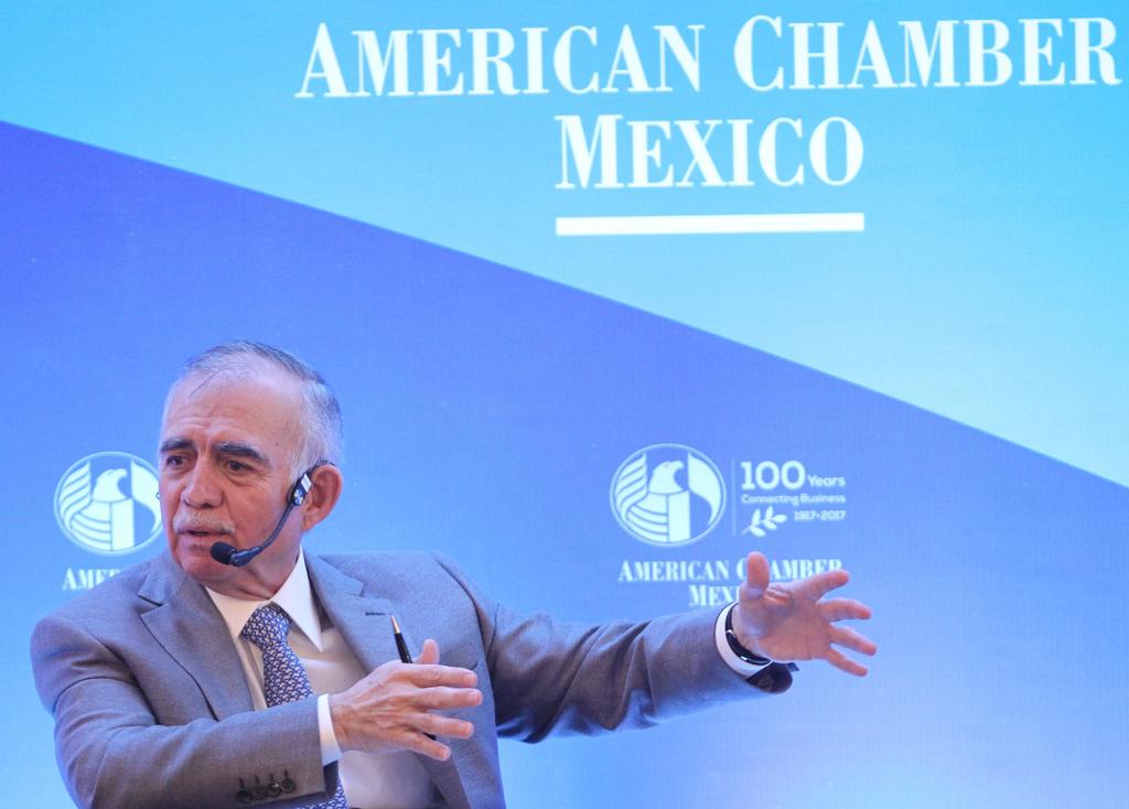 Alfonso Romo estuvo en laAsamblea de la American Chamber Mexico. (EFE)