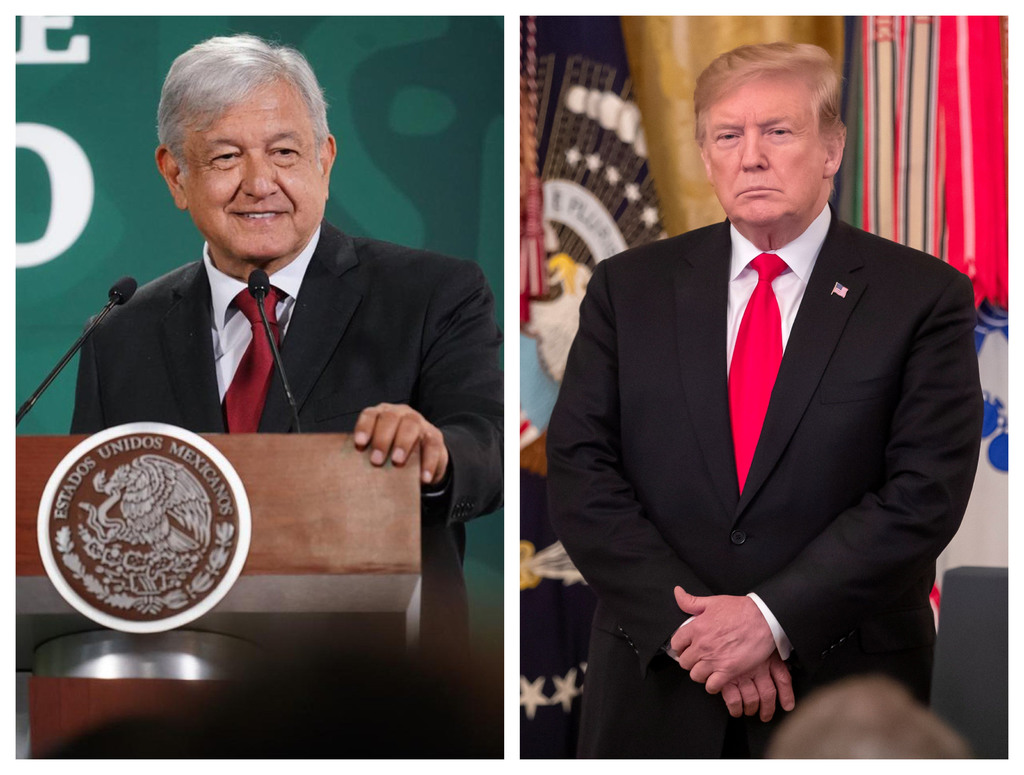 Por primera vez desde que llegó al cargo, el presidente Andrés Manuel López Obrador respondió a una crítica de Donald Trump. (EL UNIVERSAL y EFE)