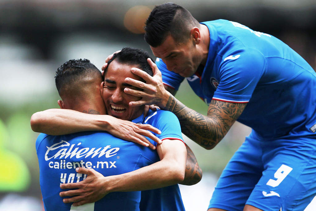 El mediocampista Rafael Baca festeja su gol ante Tuzos, durante la jornada 11 del Clausura 2019. (Jam Media)