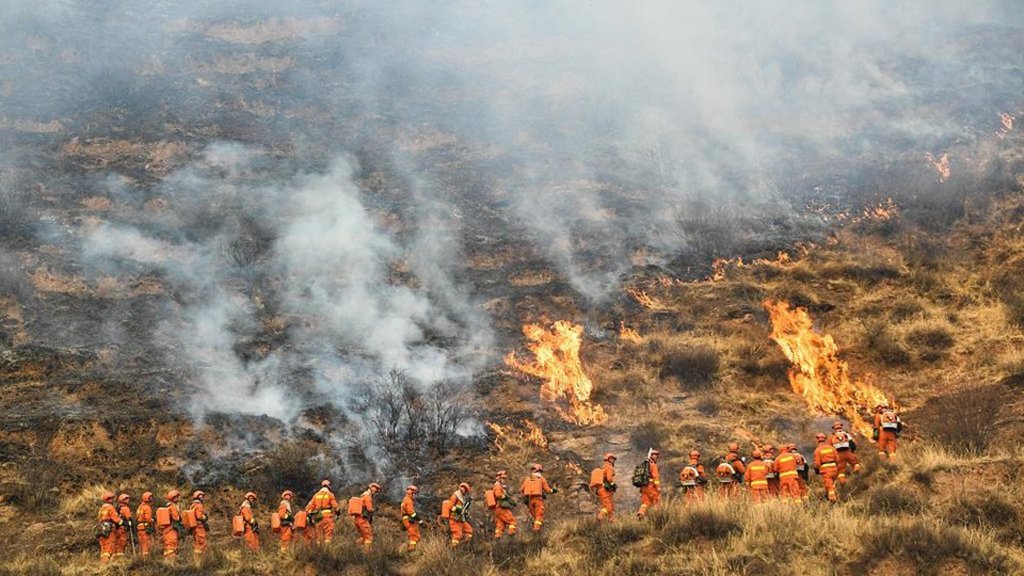 Un operativo de 689 personas fue desplegado en la zona para tratar de apagar las llamas. (TWITTER)