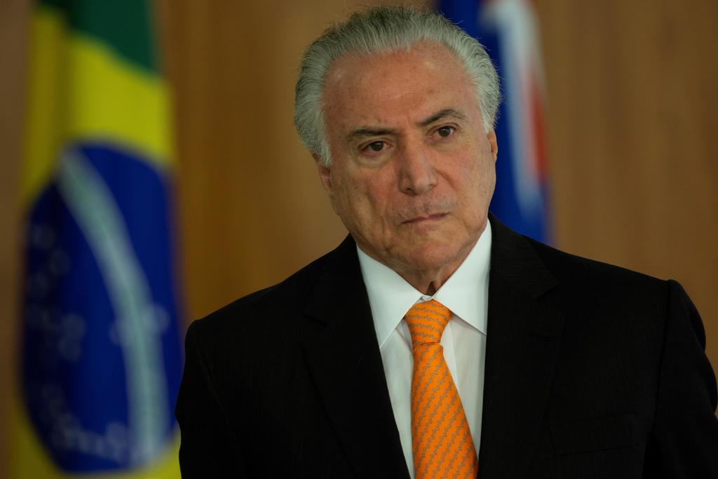 El Ministerio Público Federal brasileño apeló ayer una medida cautelar que impediría la aprehensión del expresidente Michel Temer, el exministro Moreira Franco y otros seis acusados. (EFE)