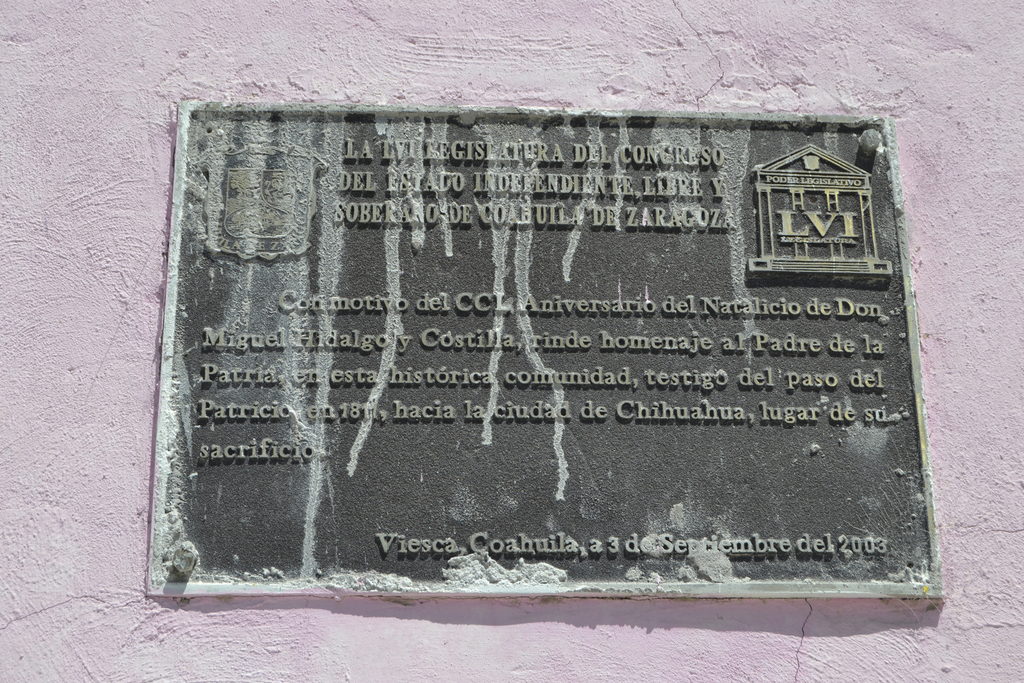 El 3 de abril de 1811 Hidalgo y otros insurgentes pasaron la noche en esta casa. Estaban detenidos e iban rumbo a Chihuahua. (EL SIGLO DE TORREÓN/EDITH GONZÁLEZ)