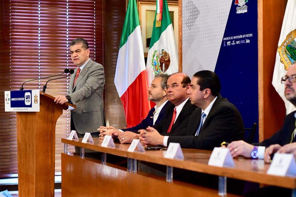 Fue en Palacio de Gobierno que el Gobernador Miguel Riquelme dio a conocer la nueva inversión. (ARCHIVO)