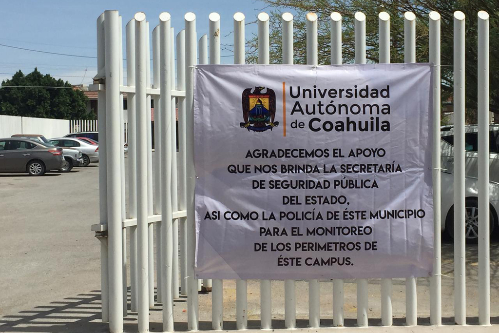 Modificarán seguridad en todos los planteles de la Universidad Autónoma de Coahuila para evitar situaciones de riesgo. (ROBERTO ITURRIAGA)