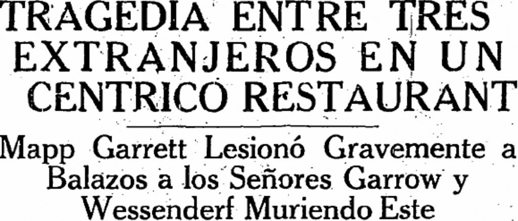 Noticia en la primera plana de El Siglo del 22 de junio de 1930.