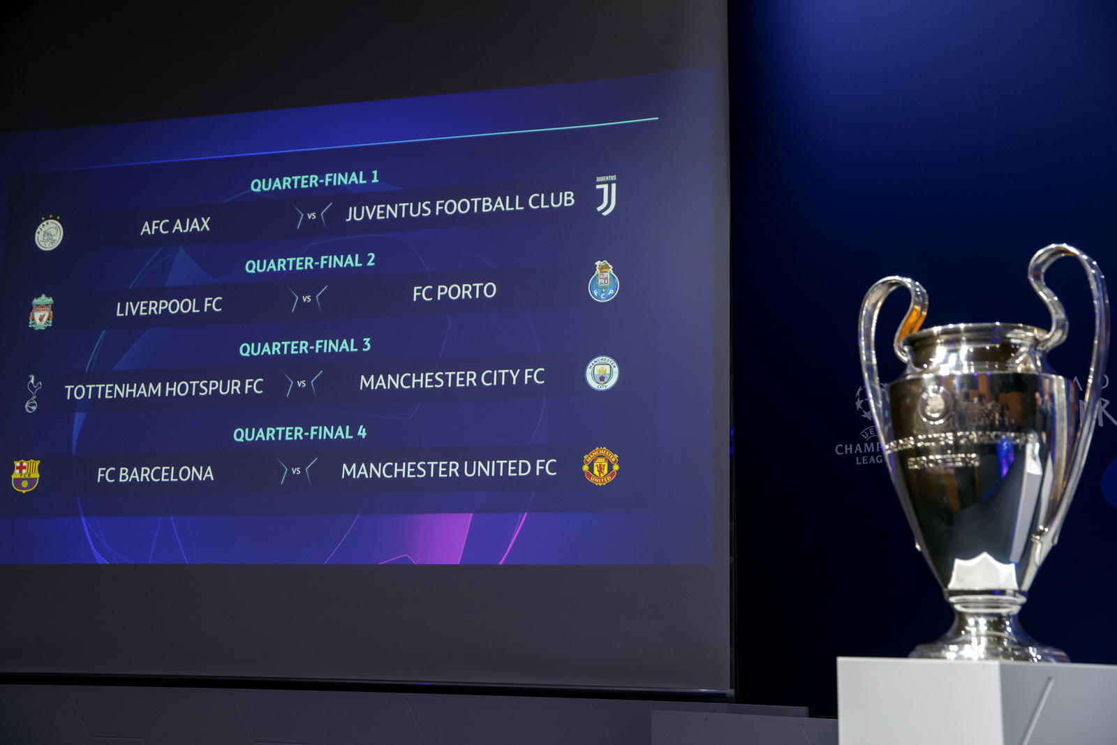 Estos serán los cruces por los cuartos de final de la UEFA Champions League que se reanudará mañana con dos trepidantes duelos.