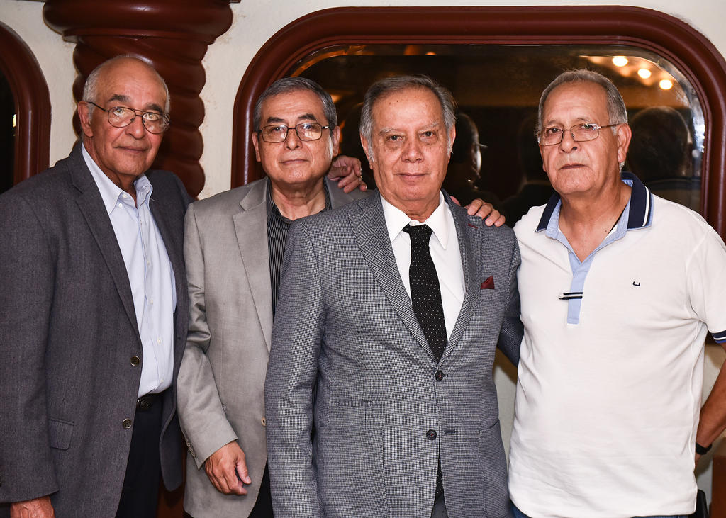 Daniel Mora, Gerardo Castañeda, Antonio García y Pedro Solís.