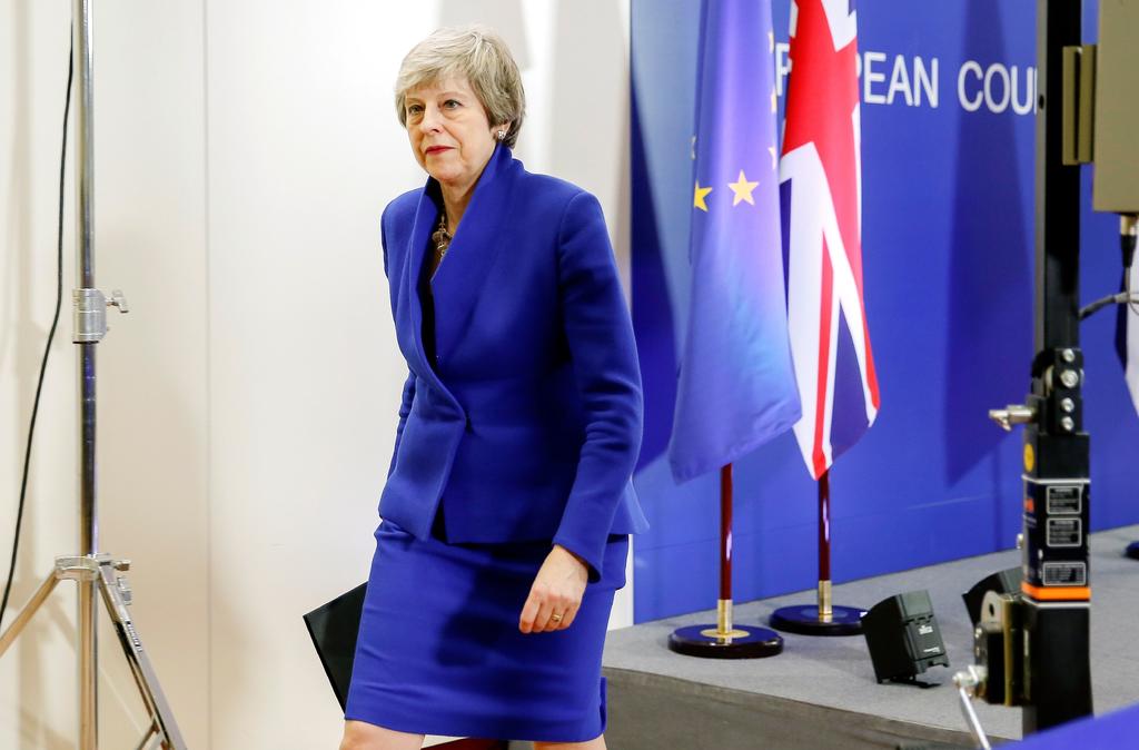  La primera ministra británica, Theresa May, aceptó ayer la prórroga del Brexit hasta el 31 de octubre que le han ofrecido los líderes de la Unión Europea (UE), tras una cumbre de varias horas. (EFE)