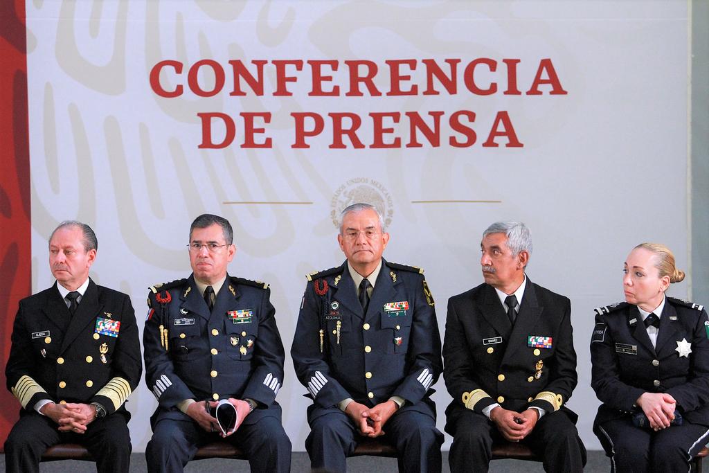 En la conferencia se anuncian los nombramientos de la coordinación operativa de la Guardia Nacional. (EFE) 